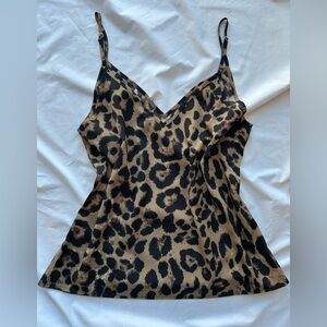 SHEIN leopard print spaghetti strap top Size: L Size: 8/10